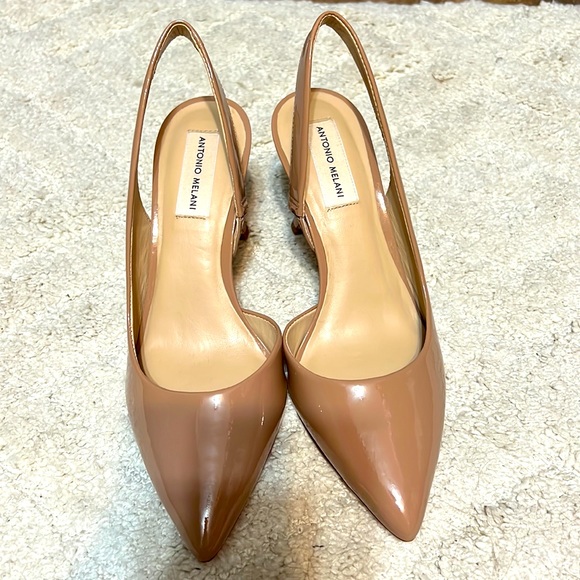 ANTONIO MELANI Shoes Antonio Milani Slingback Leather Pumps Poshmark